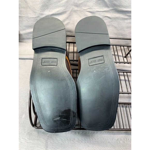 New Stacy Adams Shoes Boys Youth Two Tone Brown Lace Up Oxford Dress Leather Sz - Picture 9 of 10